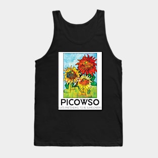 Cats Pretending to be Sunflowers Tank Top